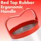 3 Pcs Biscuit Cutter Set Fluted Round Cookie Cutters Handle Red Top Rubber